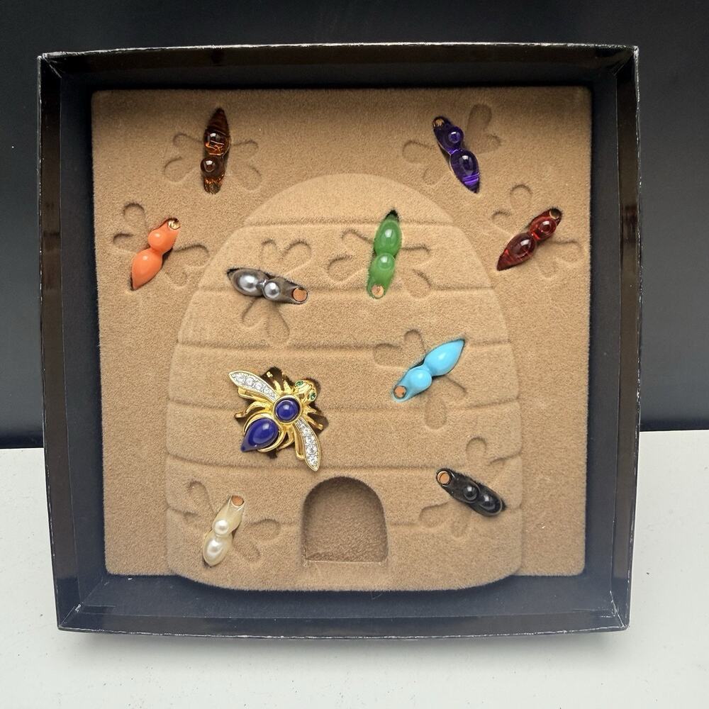 Joan Rivers 10 Ten Interchangeable Bee Pin Brooch Classic Collection